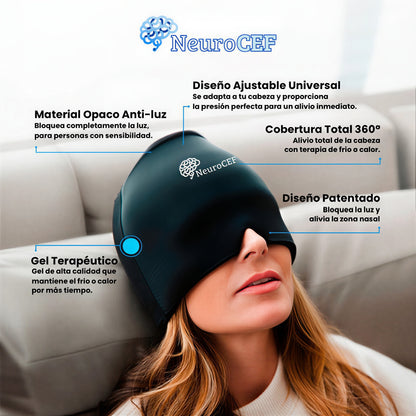 Gorro Terapéutico para Migrañas NeuroCef